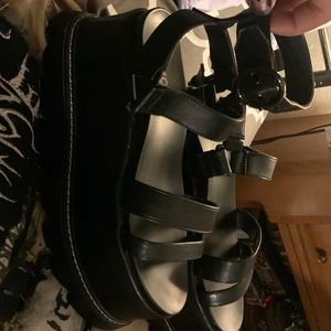 Dolls kill strappy platform wedges